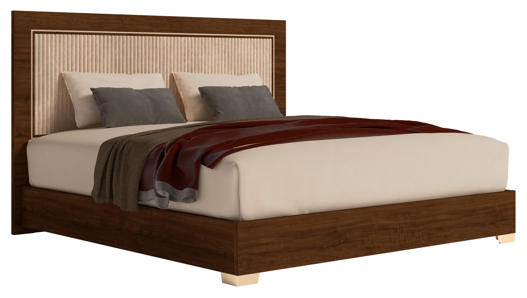Кровать  двуспальная EVA  с мягким изголовьем 180