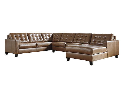 Большой угловой диван с правым шезлонгом Baskove 